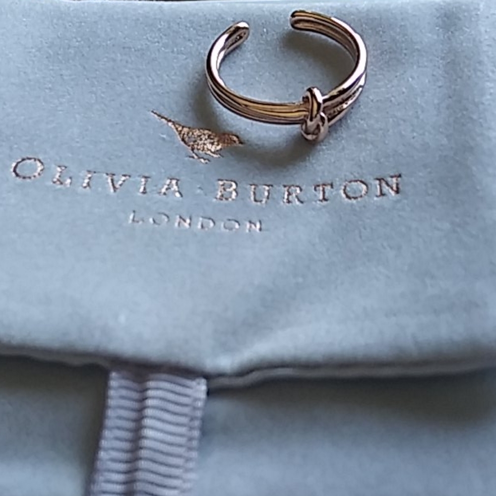 Olivia Burton Rose Gold Plated Forget Me Knot Ring